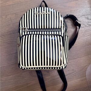 Starstruck clothing mini Black and White Striped Backpack